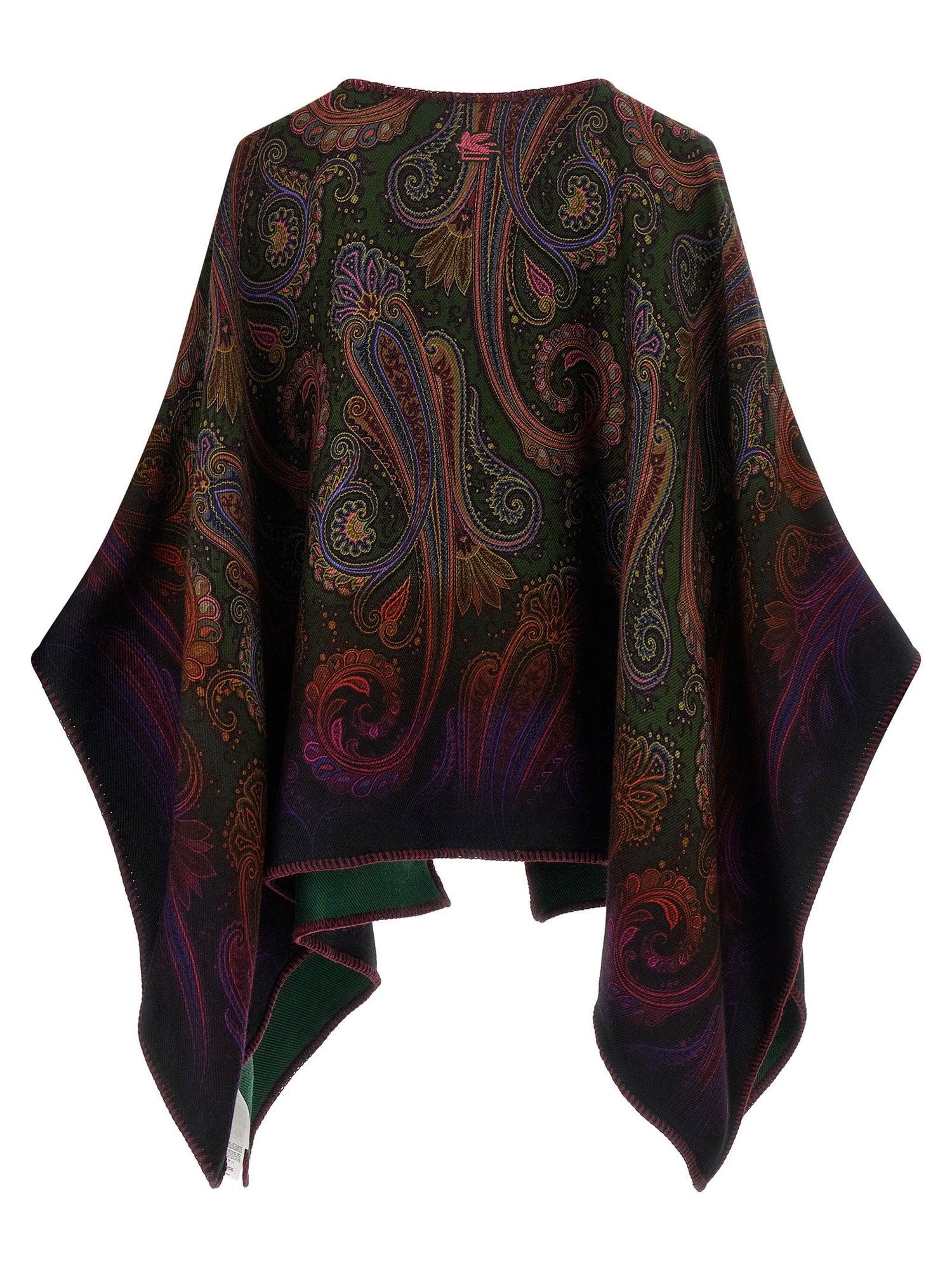 Etro Reversible Paisley Dégradé Cape Multicolor