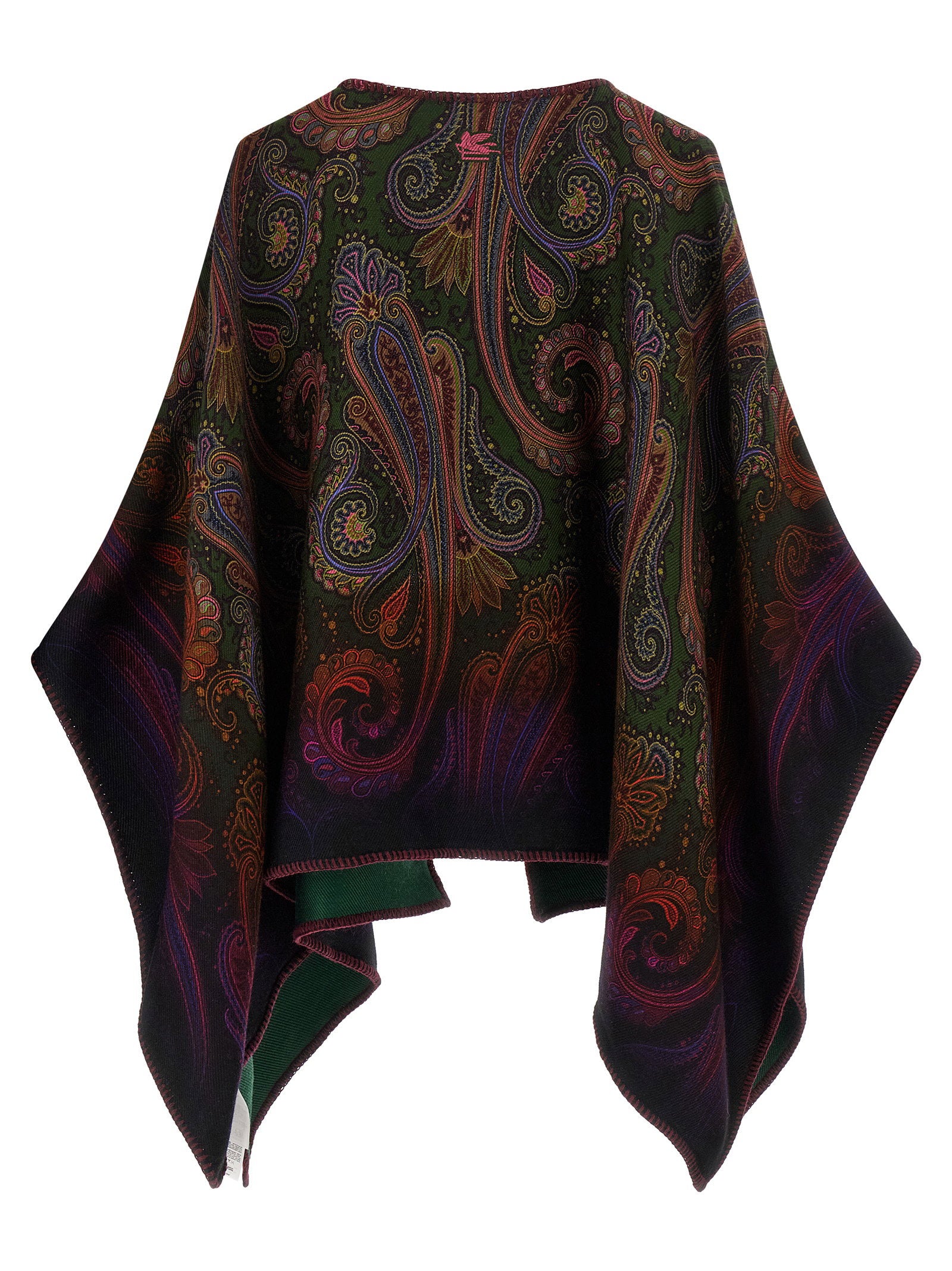 Etro Reversible Paisley Dégradé Cape Multicolor