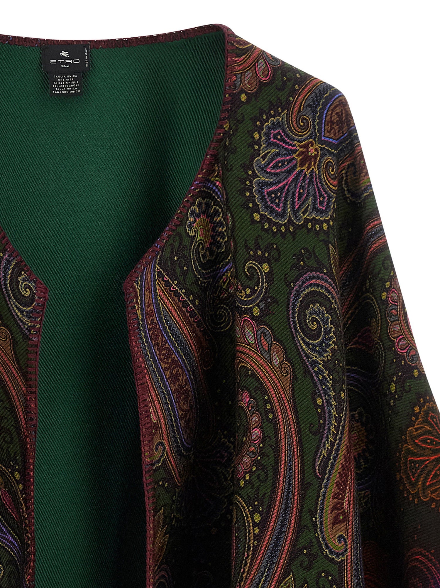 Etro Reversible Paisley Dégradé Cape Multicolor