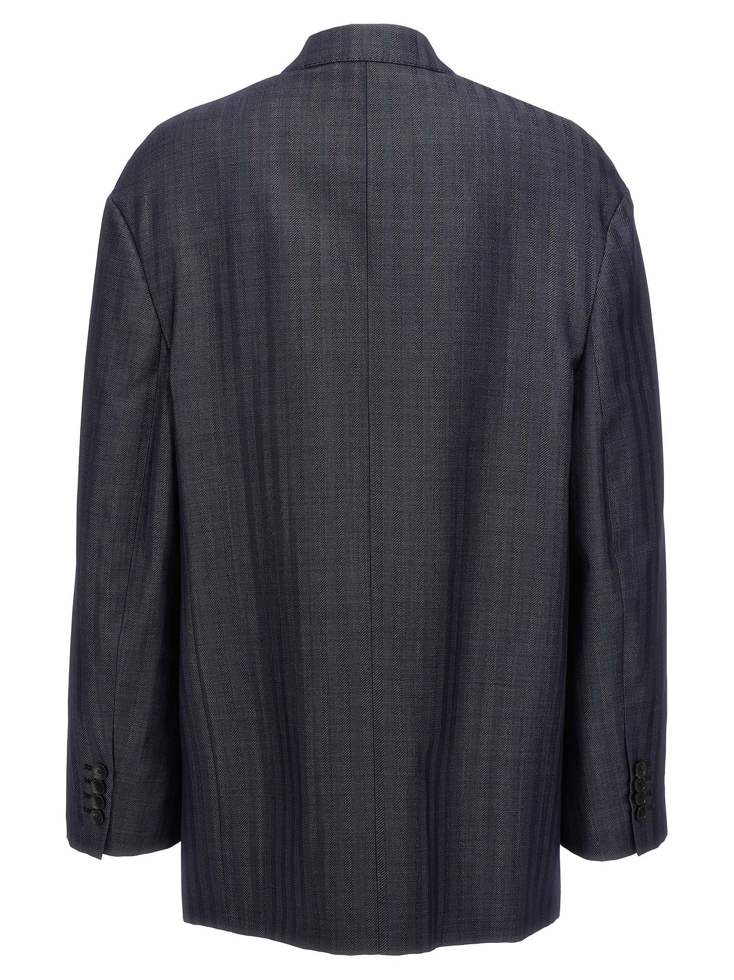 Etro Pegaso Single-breasted Blazer Blue