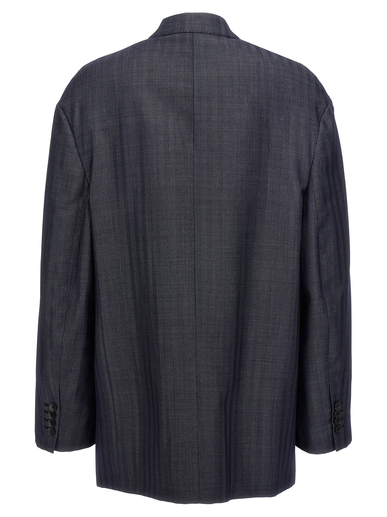 Etro Pegaso Single-breasted Blazer Blue