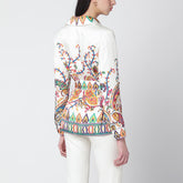 Etro Paisley Print Belted Shirt Multicolor