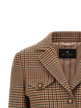 Etro Prince Of Wales Blazer Brown