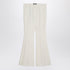 Etro Flared Viscose Trousers in Ivory White