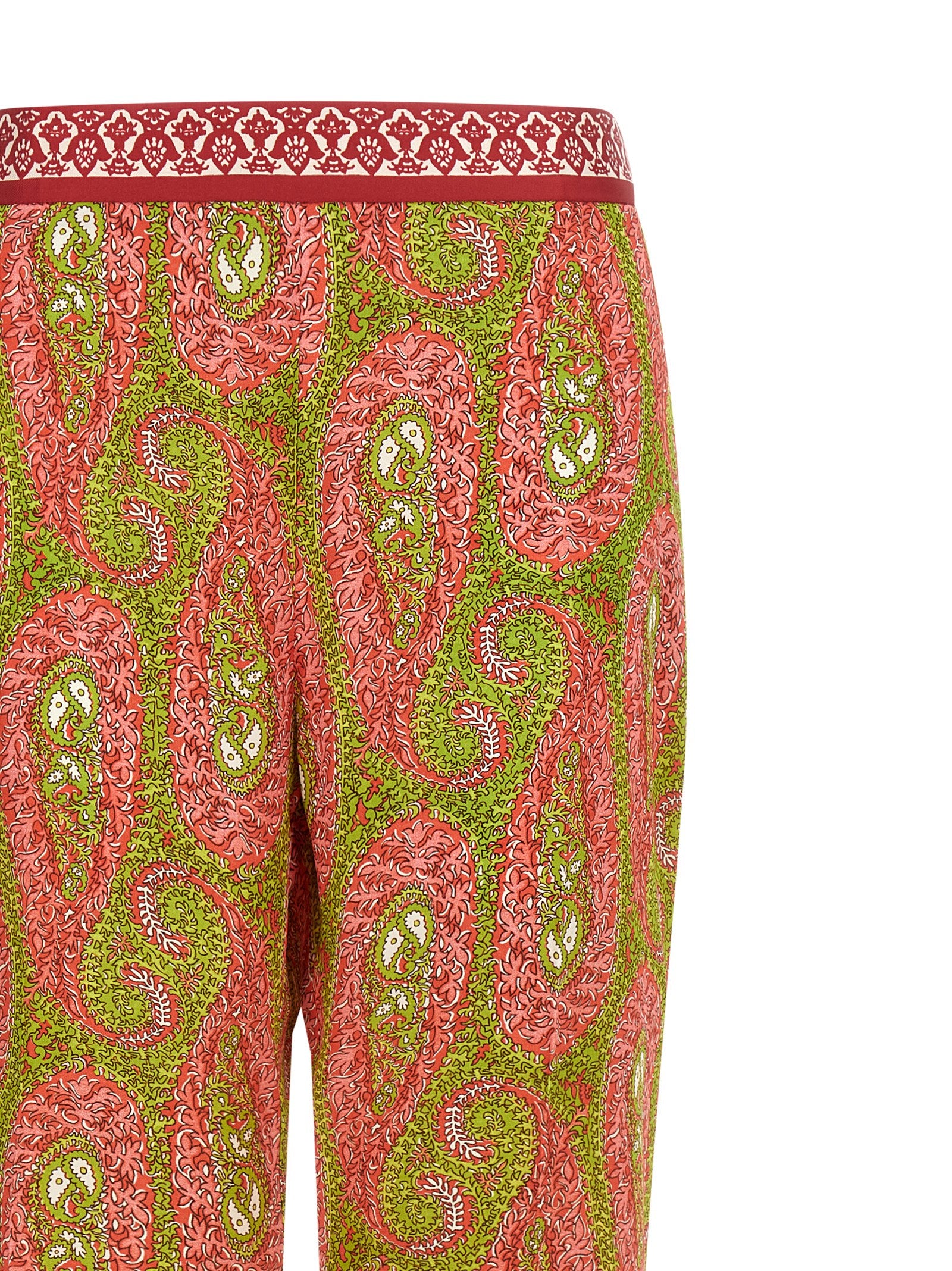 Etro Paisley Foliage Pants Multicolor