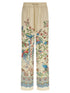 Etro Flora And Fauna Printed Trousers Beige