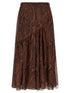 Etro Paisley Skirt Brown
