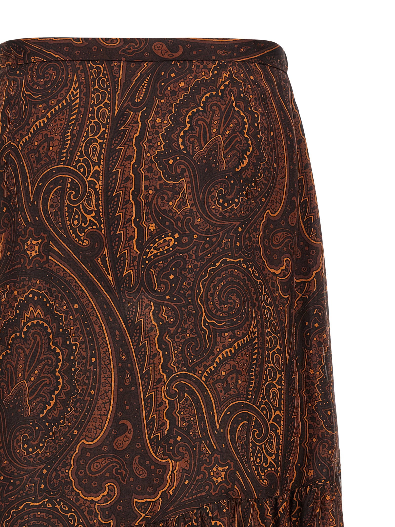 Etro Paisley Skirt Brown