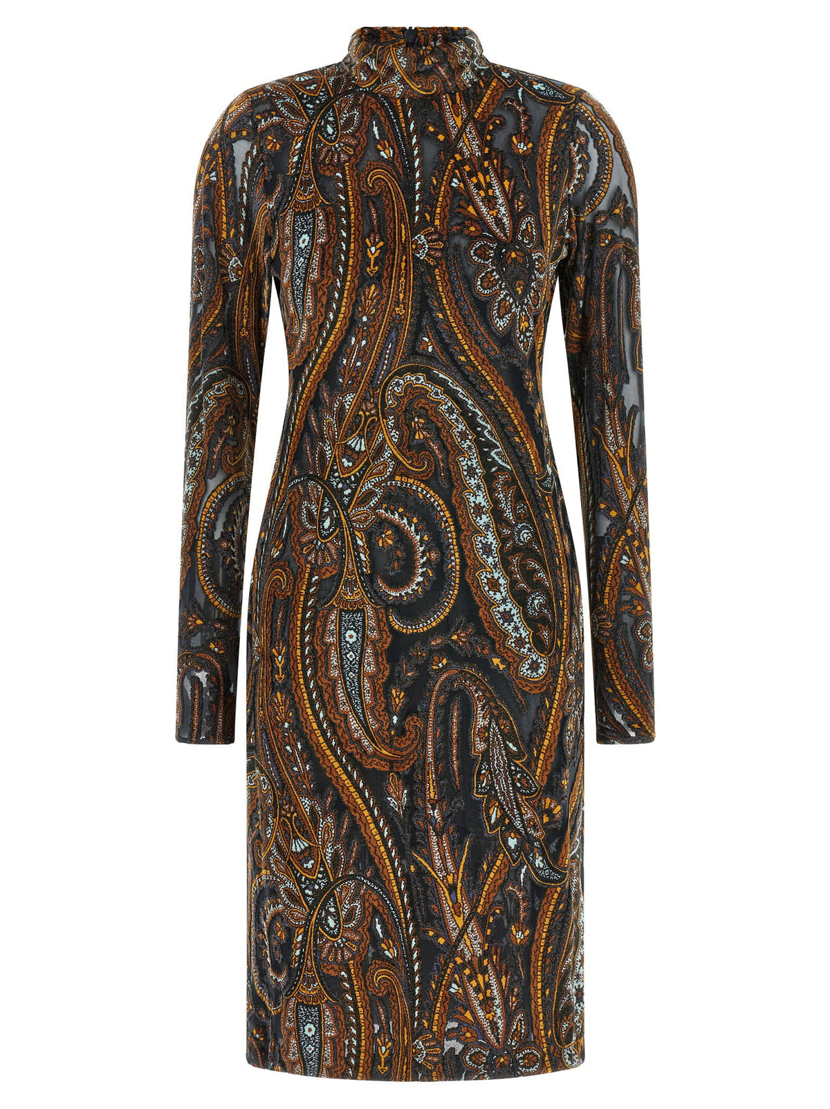 Etro Jacquard Chenille Dress Multicolor