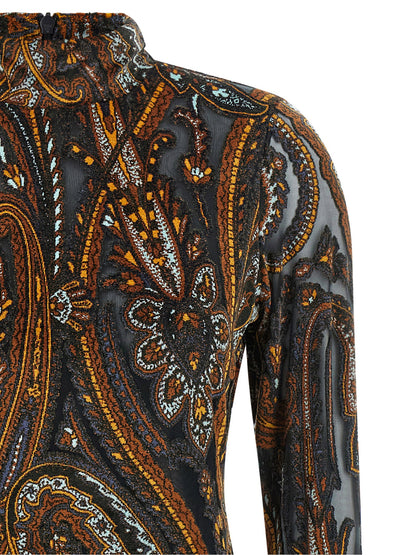 Etro Jacquard Chenille Dress Multicolor