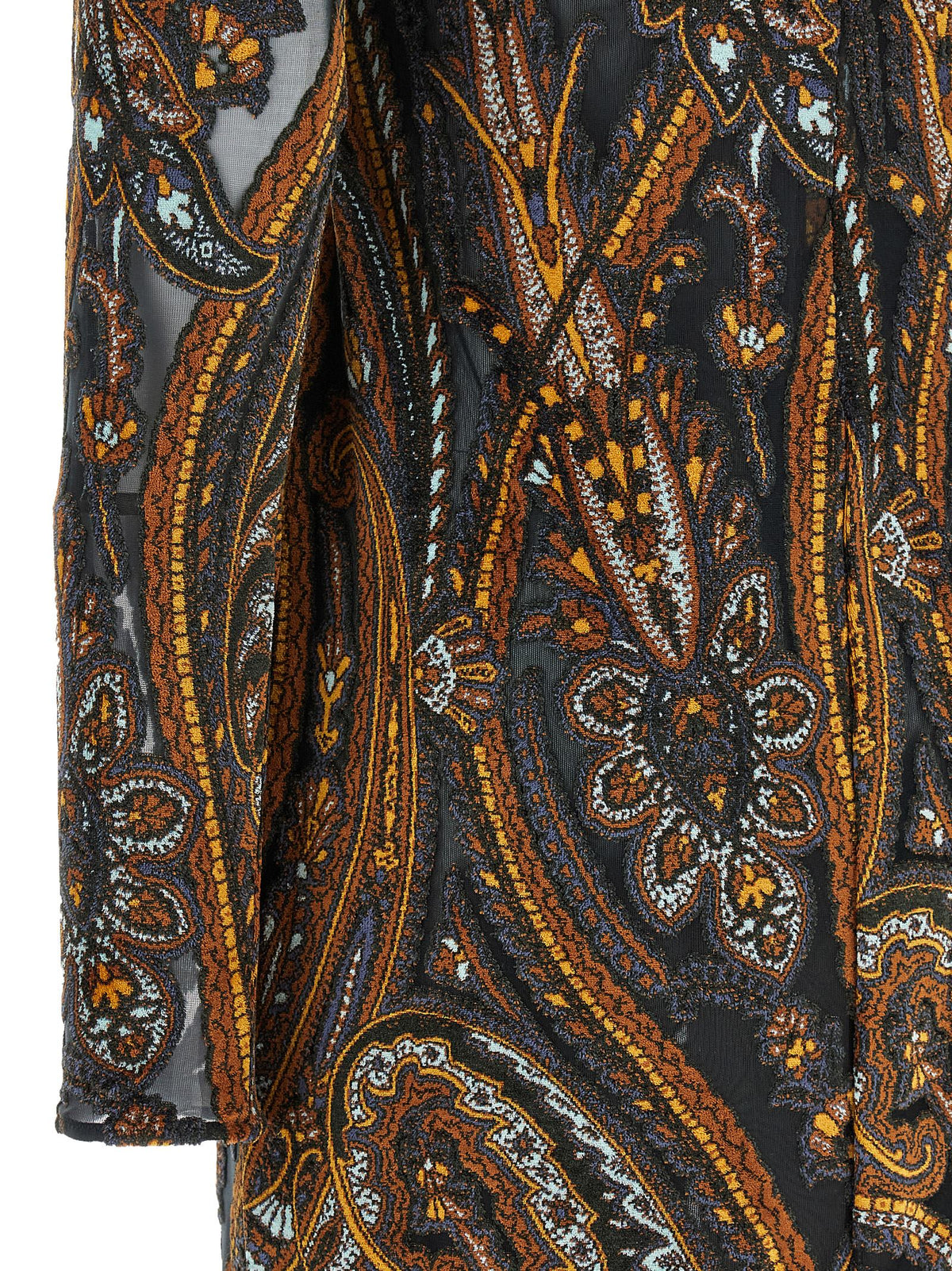 Etro Jacquard Chenille Dress Multicolor