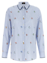 Etro Floral Embroidery Shirt Light blue