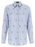 Etro Floral Embroidery Shirt Light blue