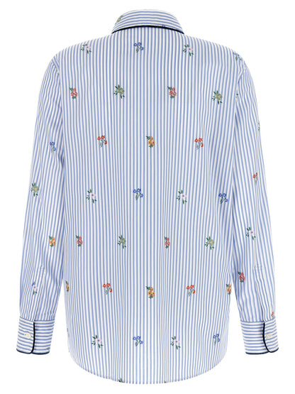 Etro Floral Embroidery Shirt Light blue