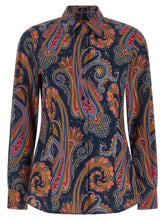Etro Floral Paisley Shirt Blue