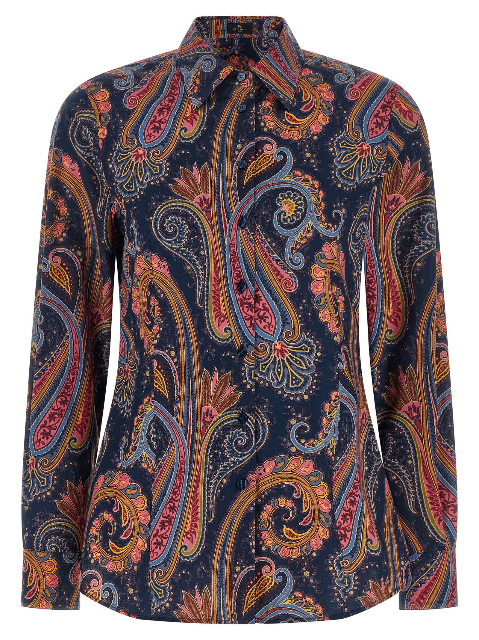Etro Floral Paisley Shirt Blue