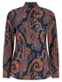 Etro Floral Paisley Shirt Blue