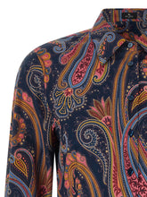 Etro Floral Paisley Shirt Blue