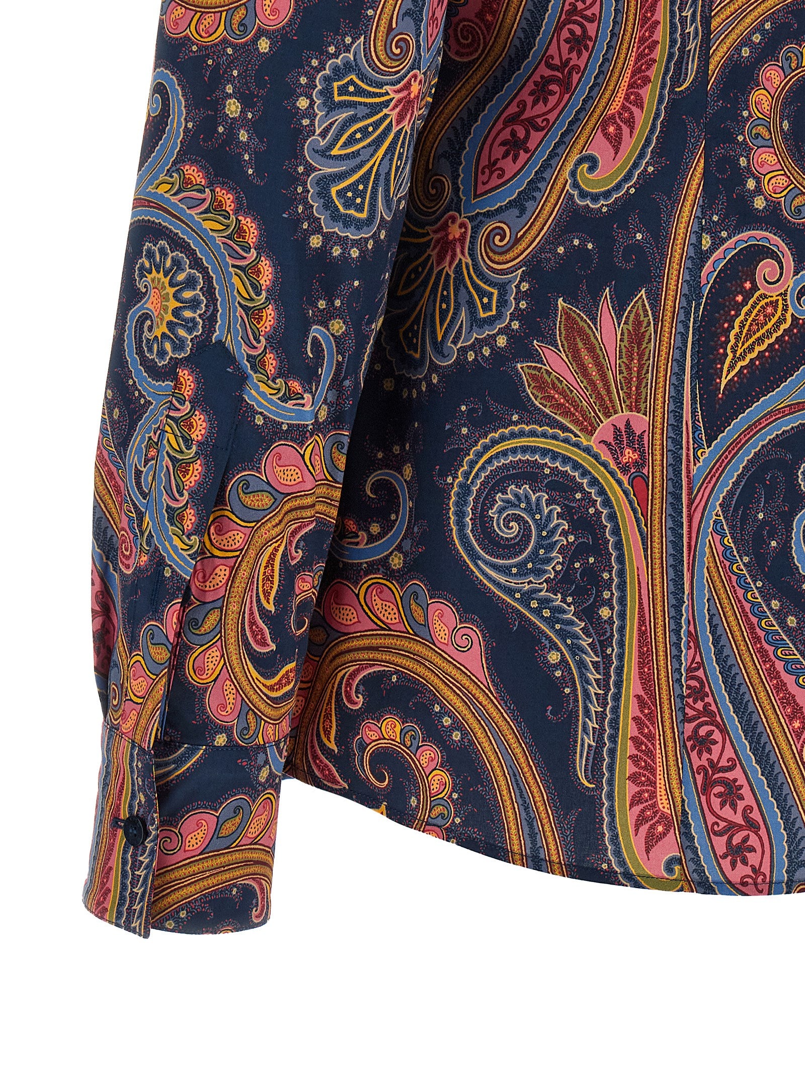 Etro Floral Paisley Shirt Blue