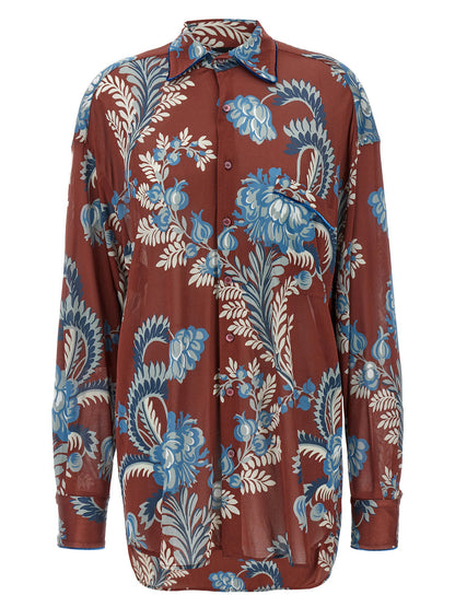 Etro Floral Foliage Shirt Multicolor