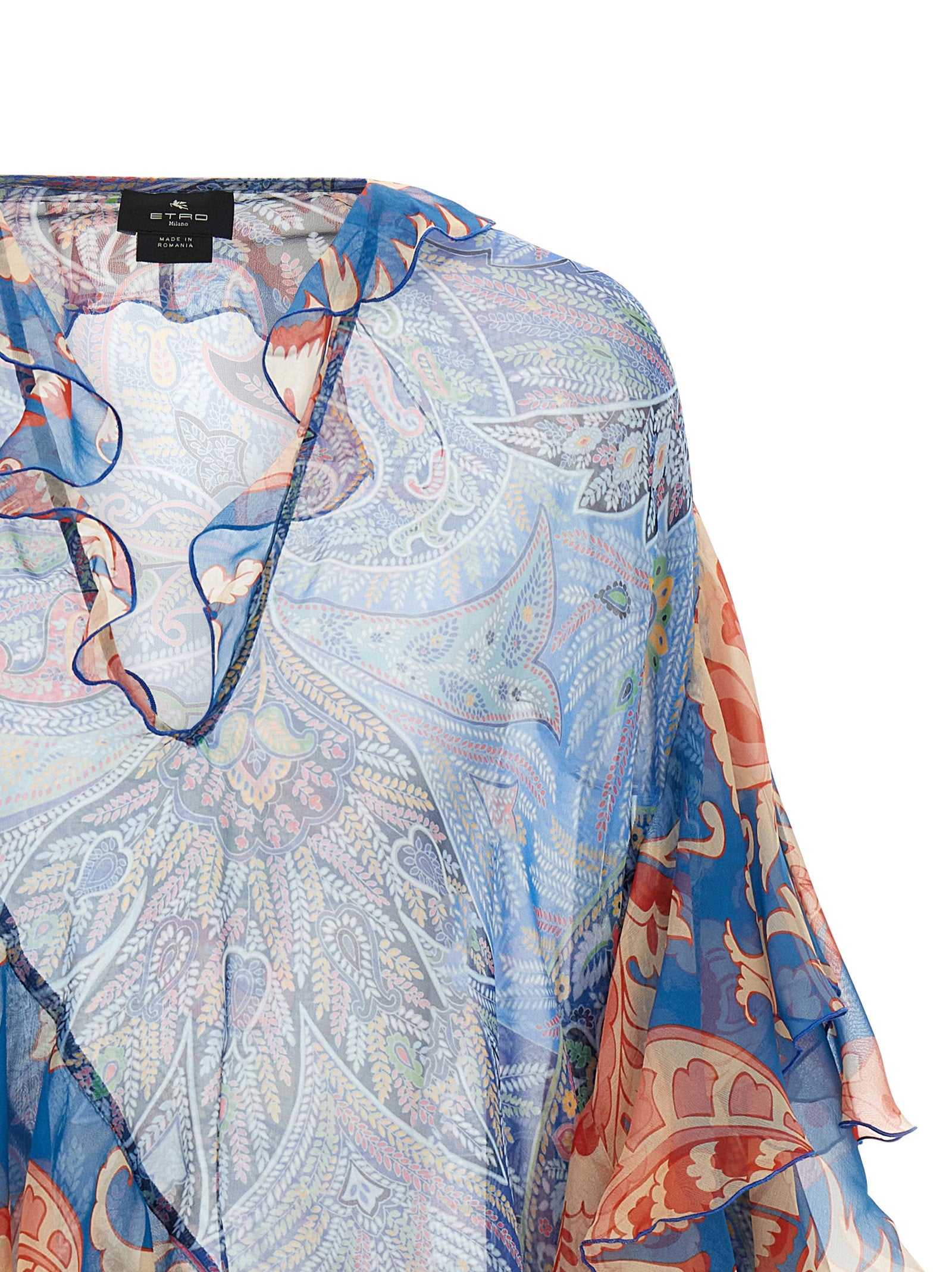 Etro Chiffon Blouse Light blue