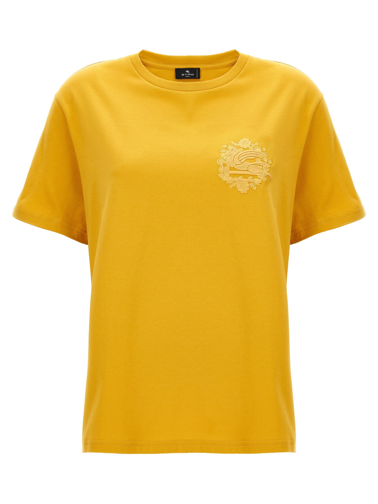 Etro Logo T-shirt Yellow