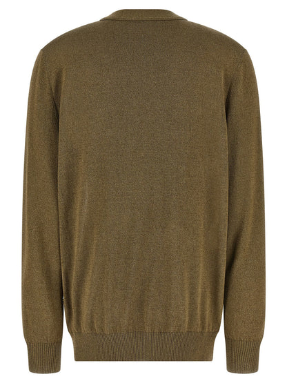 Etro Paisley Silk Insert Cardigan Green