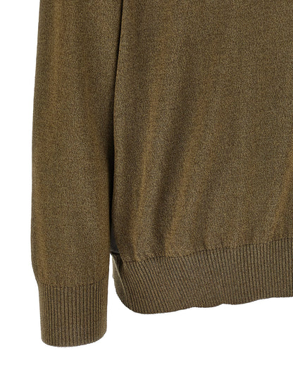 Etro Paisley Silk Insert Cardigan Green