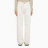 Etro White Baggy Denim Jeans with Embroidered Back Pocket White