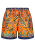Etro Ramie Shorts Orange