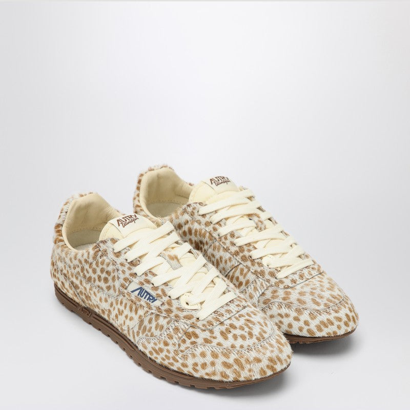 Autry Windspin Sneakers in Animalier Pony Skin Multicolor