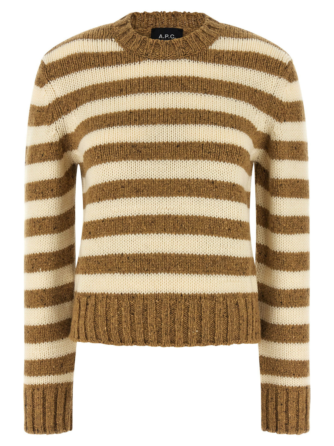 A.p.c. Striped Sweater Brown