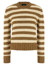 A.p.c. Striped Sweater Brown