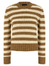 A.p.c. Striped Sweater Brown