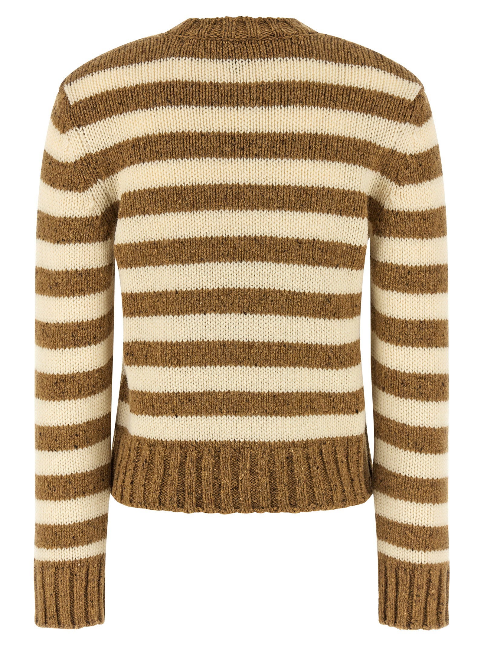 A.p.c. Striped Sweater Brown