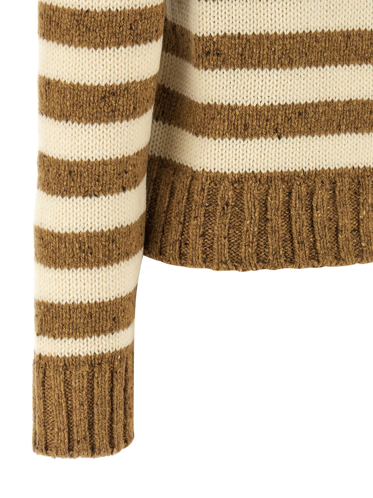 A.p.c. Striped Sweater Brown