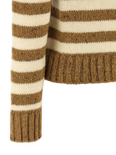A.p.c. Striped Sweater Brown