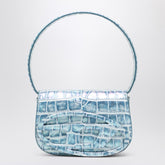 Diesel Shoulder Bag 1DR-Iconic in Light Blue Coconut-Effect light blue