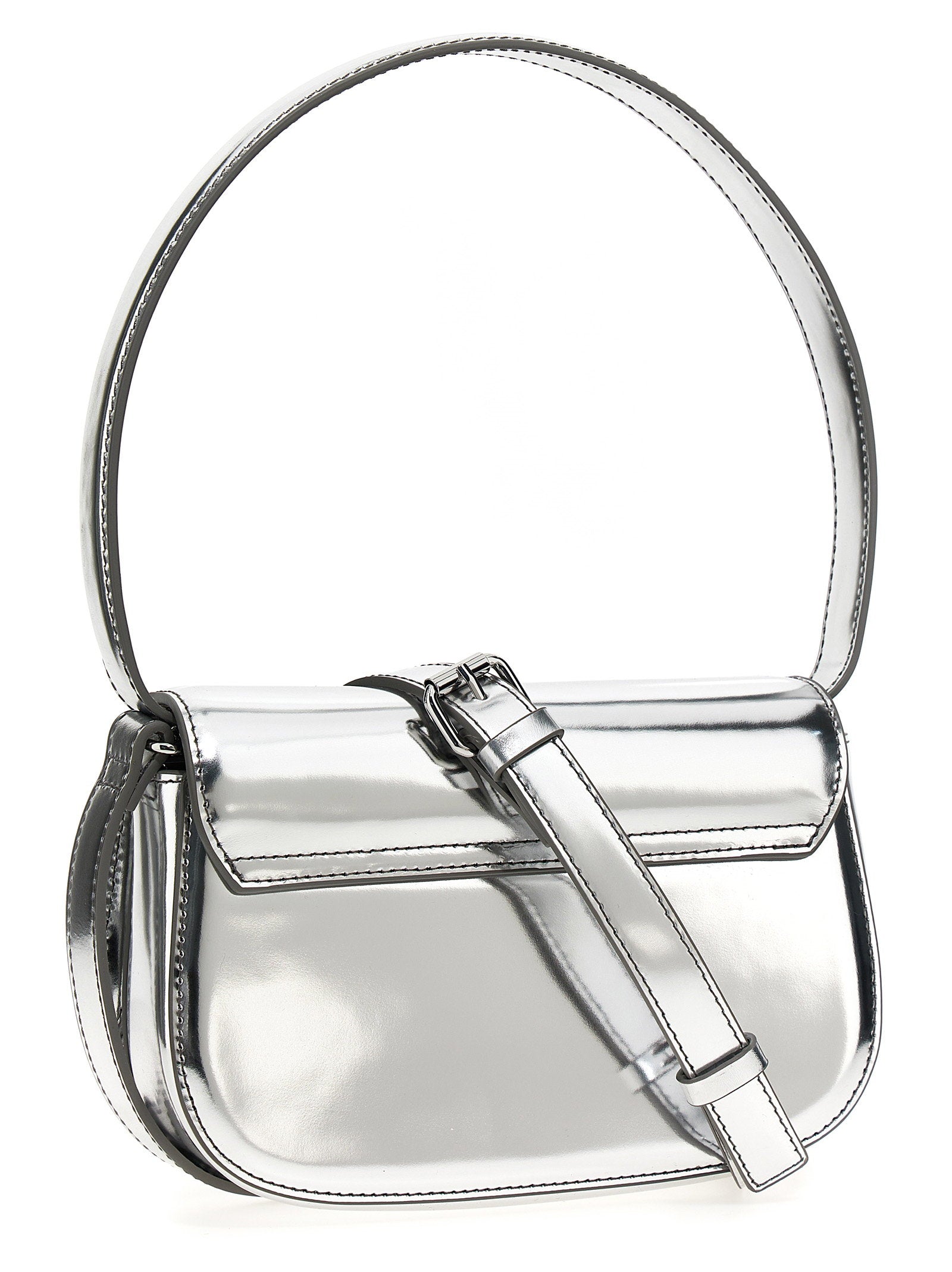 Diesel 1dr Shoulder Bag Silver