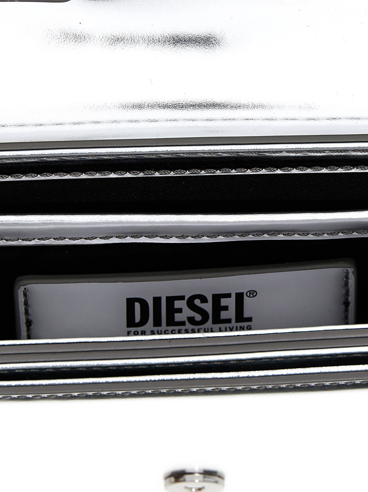 Diesel 1dr Shoulder Bag Silver