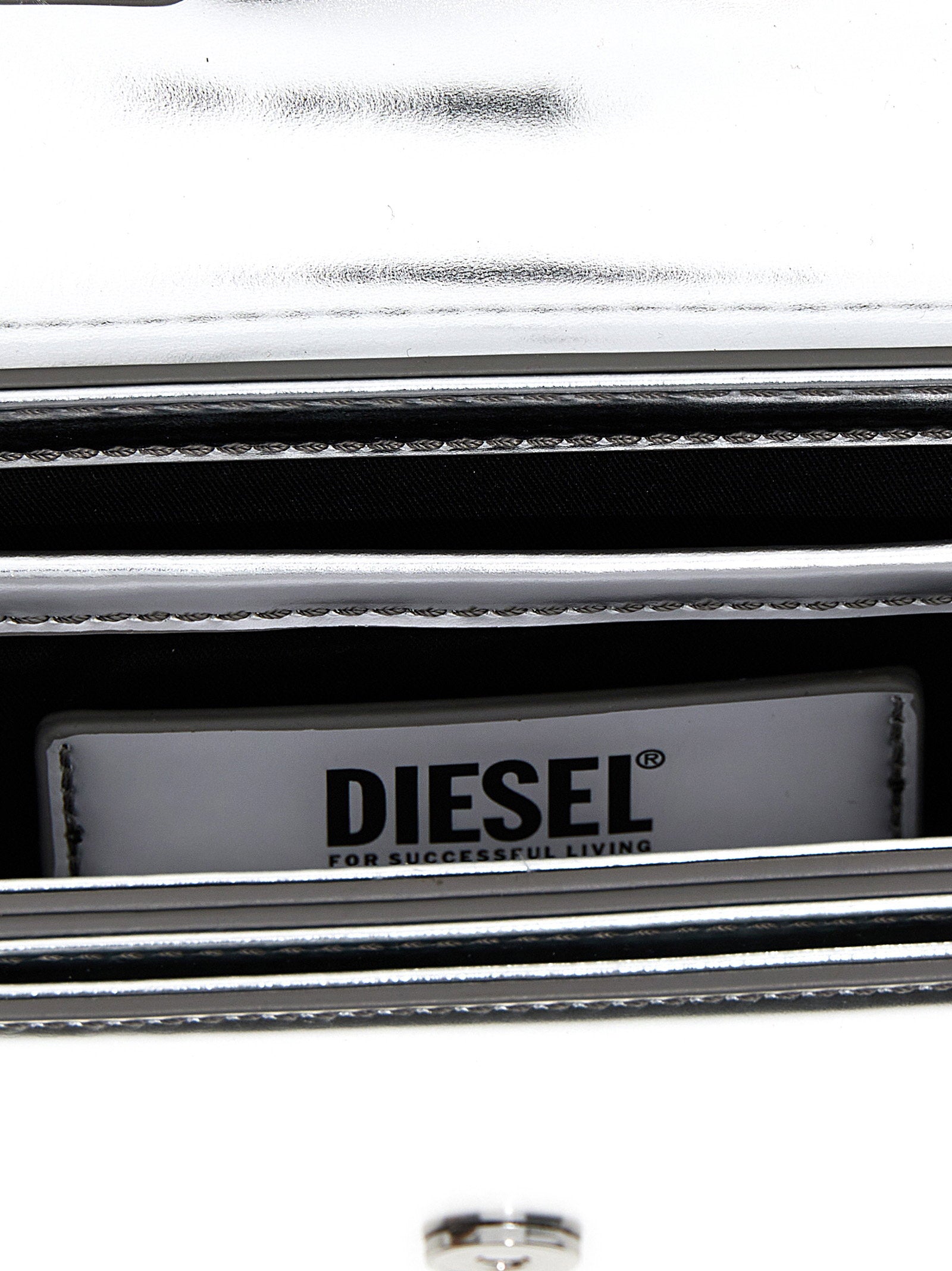 Diesel 1dr Shoulder Bag Silver