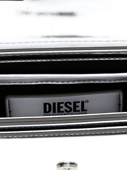 Diesel 1dr Shoulder Bag Silver