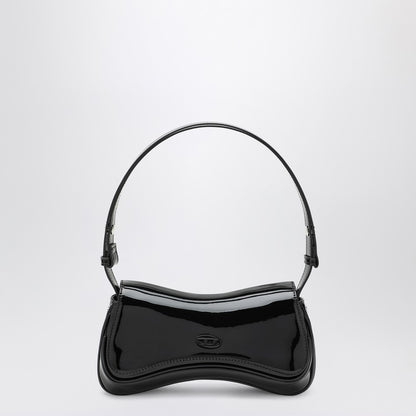 Diesel Medium patent leather clutch bag black