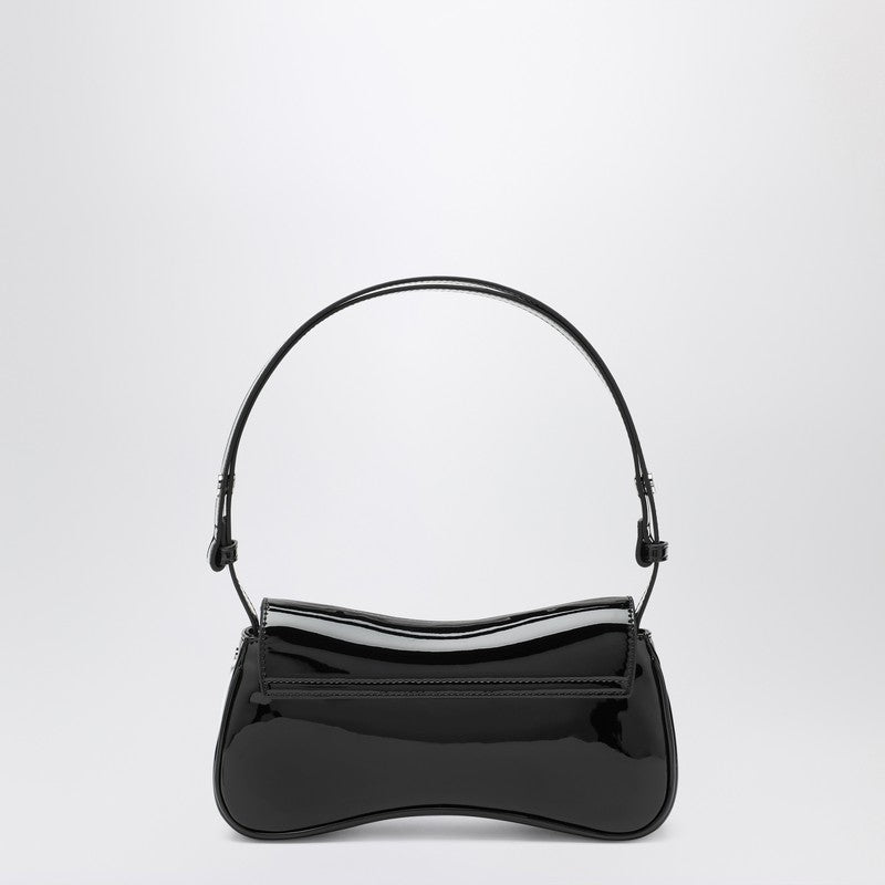 Diesel Medium patent leather clutch bag black