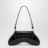 Diesel Large Patent Shoulder Bag in Black