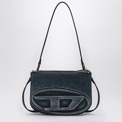 Diesel 1DR Twin Blue Denim Shoulder Bag Blue