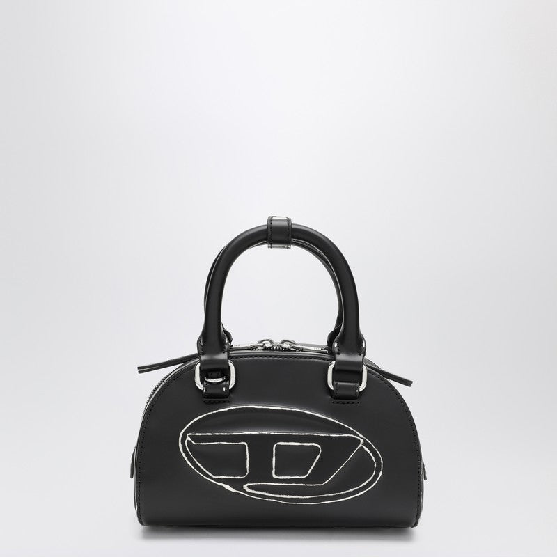Diesel Mini 1DR Dome Bowling Bag Black Silver Metal