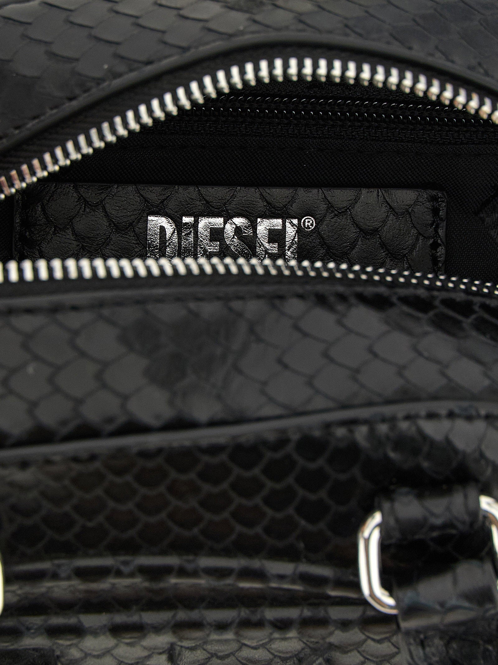 Diesel 1dr Dome Mini Crossbody Bag Black