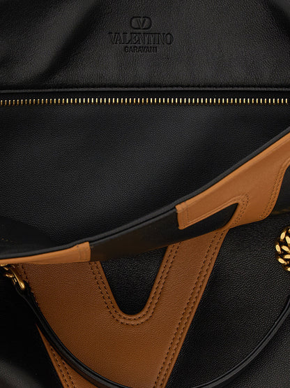 Valentino Garavani Viva Superstar Midi Shopping Bag Brown