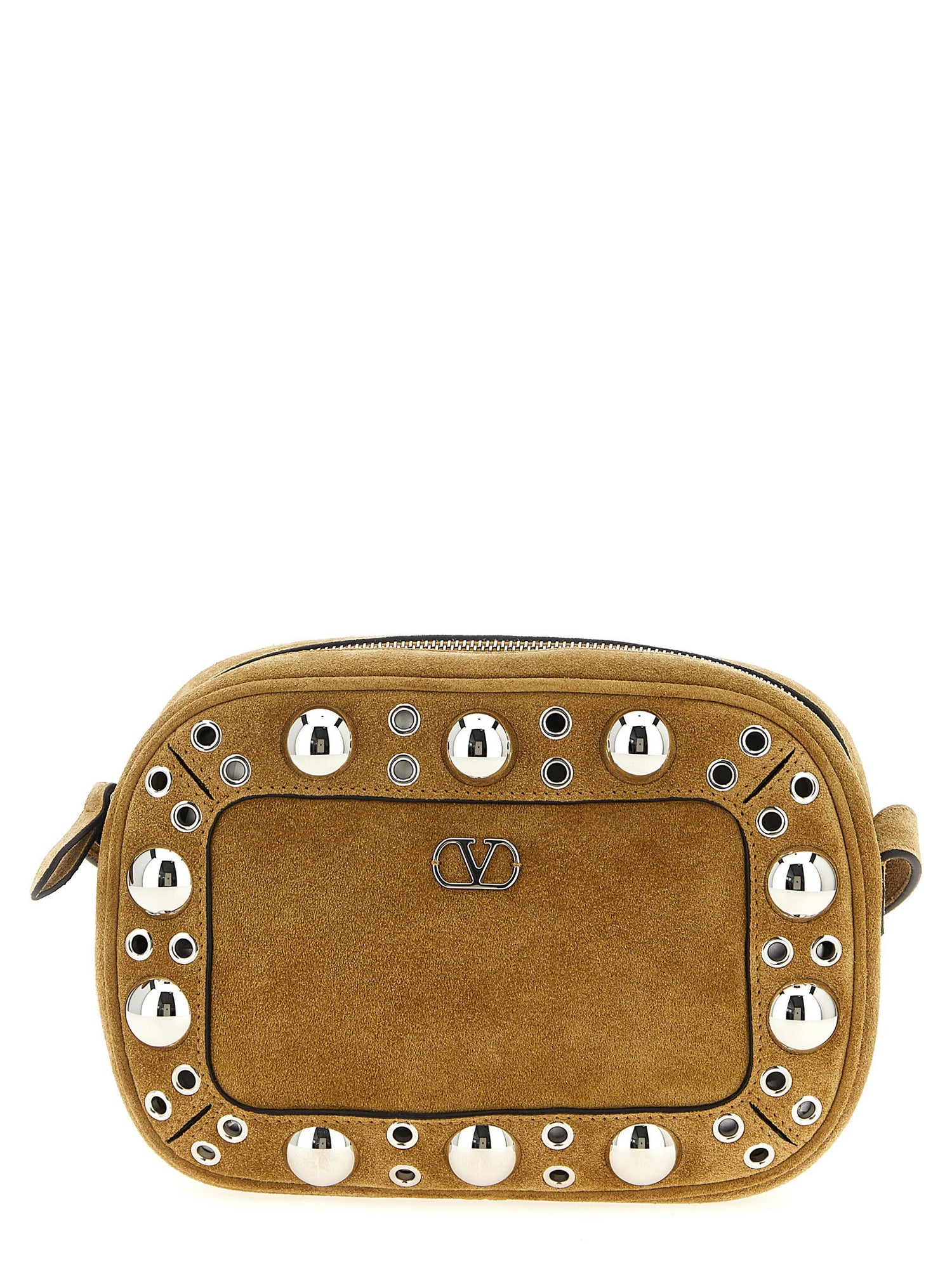 Valentino Garavani Nellcôte Shoulder Bag Beige